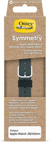 OTTERBOX Symmetry Cactus Leather Watch Band for Apple Watch Series 7/8/9 38/40/41mm Juniper Sprig (Green) in Saudi Arabia