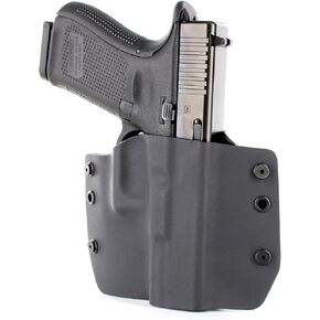 Black OWB Holster - Belt Loop Style for More Than 250 Different Handguns. Left & Right Versions Available.
