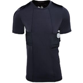 Graystone CCW Holster T-Shirt for Men- Crew Neck Compression Conceal Carry Tactical Clothing