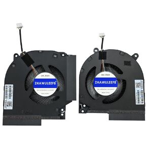 Replacement New CPU+GPU Cooling Fan for HP Victus Gaming Laptop 16-R 16-R0008CA 16-R0028CA 16-R0097NR 16-R0057NR 16-R0010NR 16-R0059WM 16-R0000CA P/N:TPN-C169 N44738-001 DC12V (Not Applicable to 5V)