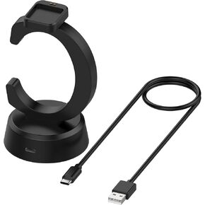 Charger Dock for Xiaomi Mi Band 9/Band 8 Pro/Band 7Pro/Band 4/Redmi Watch 4/Watch 3/Watch 3 Lite/Watch 3 Active Charger Stand Charging Cable Station Base Cradle with 3.3ft USB Type-C Cable Cord