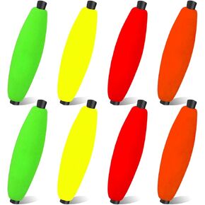YOTO Peg Floats for Catfish Crappie,Foam Cigar Slip Fishing Corks Bobbers for Santee Rig