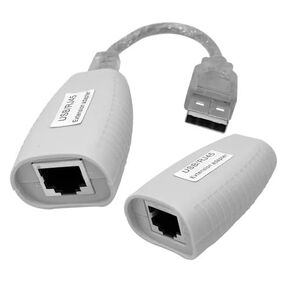 ENS USB Extender via RJ45, Support CAT5, CAT5e, CAT6, up to 150ft, USB Over IP/Ethernet, Transmitter and Receiver
