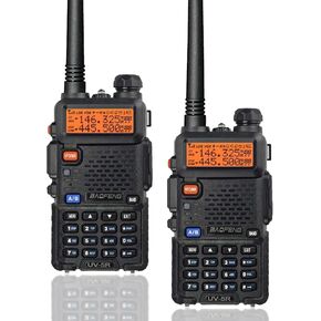 BAOFENG UV-5R Radios Walkie Talkies Long Range Ham Radio Handheld Hunting Camping(2 Pack)