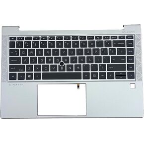 Replacement Laptop Upper Case Palmrest Backlit Keyboard Assembly Part for HP Elitebook 840 G7 G8 745 G7 G8 M36312-001 M52490-001 Black