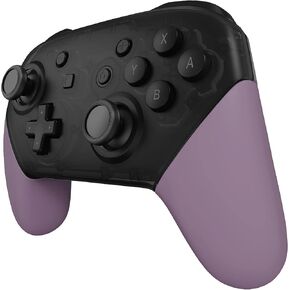 eXtremeRate Dark Grayish Violet Replacement Handle Grips for Nintendo Switch Pro Controller, Soft Touch DIY Hand Grip Shell for Nintendo Switch Pro Controller - Controller NOT Included