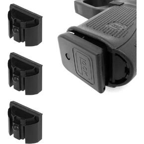 3 Pieces Bottom Grip Rear Cavity Frame Insert Plug for Glock (Gen 4&5) Mid and Full Size Model 17/18/19/22/23/24/31/32/34/35/37/38/44/45
