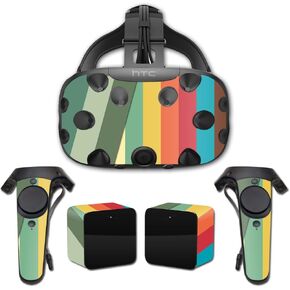 MightySkins Skin Compatible with HTC Vive wrap Cover Sticker Skins Stripes