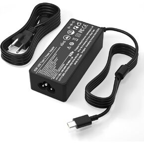 65W USB C Charger AC Adapter for LG Gram 14 15 16 17 Series Pro 15Z90Q 16T90Q 16T90SP 16Z90Q 16Z90P 17Z90Q 17Z95P 17Z90ST 17Z90P Fast Ultra 2-in-1 Lightweight Power Cord