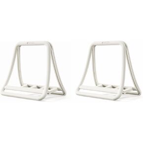 K11 Vertical Laptop Stand for Desk（2 Sets White）,Desktop Notebook Dock,Vertical Laptop Holder Space-Saving Organizer for All MacBook, Surface, Samsung, HP, Dell