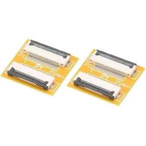 MECCANIXITY FFC FPC Extension Board PCB Extend Zip HDD Connector 24 Pin 0.5mm Pitch Single Side for LCD 3D Printer Camera DVD TV Laptop Pack of 2