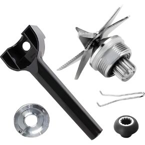 Blender Wet Blade Assembly with Wrench and Drive Socket, Blade Replacement Parts Compatible with Vitamix 5200 Series Blender Mixer 64oz and 32oz Containers, Upgraded 8-Leaf Blade