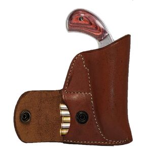 Leather Pocket Holster Fits NAA 22 Mag 1 1/8 or 1 5/8 Ammo Pouch Gun Holster