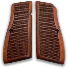 Zibgrips Classical Series Browning Hi Power Wood Grips ، Browning Hi -Power Wood Grip ، HP 14 Grips ، Browning Hi Power Cachas - Empuñadura ، Pistol Grip ، Haptal Gift (Classic Cherry)