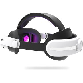Head Strap for Meta Quest 3/s, Vr Accessories with Adjustable Elite Headstrap Design for Meta Quest 3/3s, White+Black