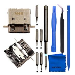 PAOBTEIY HDMI Port Replacement for Xbox Series S With 10-in-1 Kits