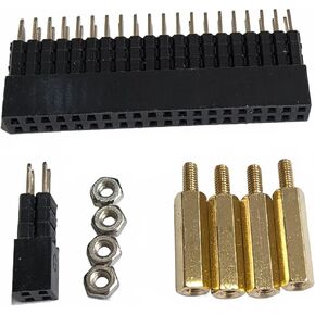 16mm GPIO and PoE Pin Header Height Increaser Extender for Raspberry Pi 5 4B 3B+ 3B (Pack of 2)