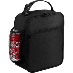Lunch Box for Men - Reusable Lunch Bag Men Adult Women- Insulated Small LunchBox (Black)