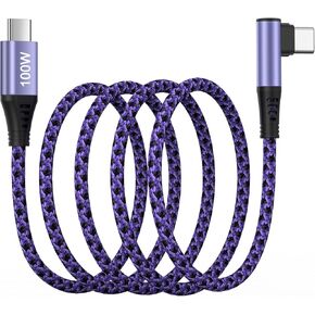 Galaxy S23 Charger Cable,90 Degree 100W/5A Super Fast Charger Type C to Type C Charging Cord 6FT for Samsung Galaxy S24/S23 Ultra/S22 Ultra/S21 FE/S20/S10/S9/S8/A54/A14 5G/A13/A04S,Pixel 8 7 6 Pro 6a