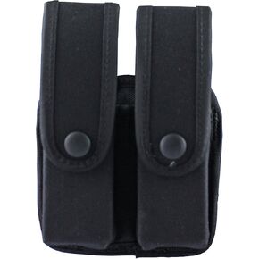 Uncle Mike's Fitted Pistol Magazine Cases Pistol Mag Case Kodra Black Double, Large Frame Glock, HK, Card 88261