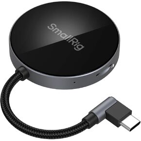 SMALLRIG SD/TF Dual-Slot Card Reader, USB 4.0 312MB/s High-Speed Transfer, Magnetic Adsorption Phone & 90° Angled Connector for iPhone 16/for Samsung/for Huawei, SDXC/TF Card Adapter - 4870