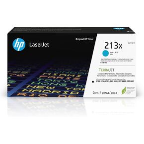 HP 213X High Yield Cyan Original LaserJet Toner Cartridge, W2131X. Works with HP LaserJet Enterprise 5700, 5800, 6700, 6701, 6800, 6801