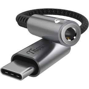 USB Type C to 3.5mm Female Headphone Jack Adapte,USB C to Aux Audio Dongle Cable Cord Compatible with Pixel 4 3 2 XL, Samsung Galaxy S22 S21 S20 Ultra S22+ Note 10 S10 S9 Plus iPad Pro