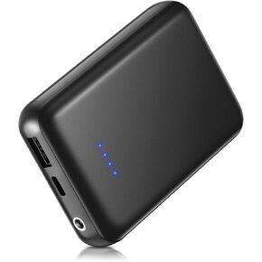 7.4V Heated Vest Battery Pack, 5V 2A 10000mAh Power Bank with 3.8MM DC Port and USB Port for Heated Vest Heated Jacket, Portable Phone Charger with LED Display for iPhone, Android