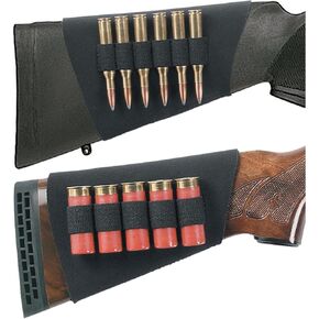 Uncle Mike's Neoprene Buttstock Rifle Shell Holder (Black, 6 Loops),88483
