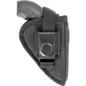 Maxx Carry OWB Thumb Break Gun Belt Holster & IWB CCW for Ruger LCR, LCRx, SP101| S&W Bodyguard 38 Special, M&P 340, 442, 642, 638, 640| Taurus 85, 605, 856| J Frame Revolver .38 Snub Nose Up to 2.5"