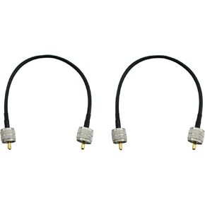 Maxmoral 2pcs 12 بوصة كابل تمديد الهوائي الأسود PL259 UHF ذكر لذكور منخفضة الخسارة الرقمية الرقمية كابل محوري لمحلل الهوائي وماسحة الراديو ومتر SWR in Kuwait