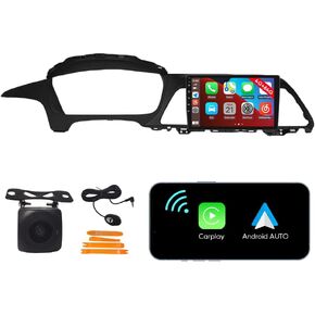 [4G 64G] Android Car Stereo FM Radio Carplay Android Auto 9" Touchscreen Headunit Media Player with Backup Camera for Hyundai Sonata 2015 2016 2017