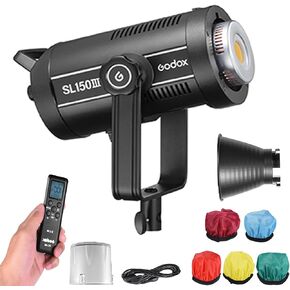 Godox SL150III Studio LED Video Light 160W High Power Photography Light 5600K±200K Dimmable 8 FX Lighting Effects CRI96 TLCI97 Bowens Mount APP Remote Control for Studio Live Streaming Photography