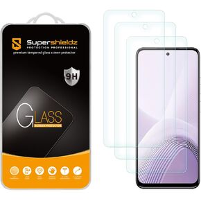 SuperShieldz (3 عبوات) مصممة لـ Motorola Moto G Power (2025) [غير مناسب لإصدار 2020-2024] واقي شاشة زجاجي مقسى ، مضاد للخدش ، فقاعة مجانية
