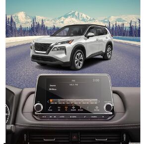 (2 Pack Screen Protector for 2021 2022 2023 Nissan Rogue S/SV 8 Inch HD Anti-Fingerprint 9H Hardness Tempered Glass Protective Film Car Radio Accessories（Not Fit For Rogue SL&Platinum）