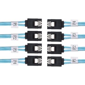 xiwai Internal SAS 4 SATA Host to 4 SATA 7pin Target Hard Disk 6Gbps Data Server Raid Cable 50cm