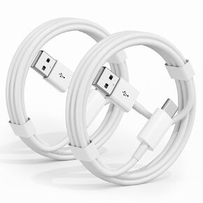 CarPlay Cable for iPhone 15/16/16 Pro Max/Plus, 2Pack USB A to USB C Cord for CarPlay Cable, iPad USB C Charging Cable for iPad Pro 13/12.9/11 inch,iPad Air Car Charger Cable Cord 3FT,(White)