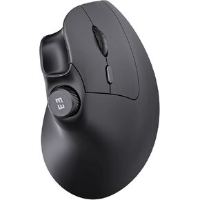seenda Ergonomic Mouse Rechargeable, Vertical Wireless Mouse with Volume knob, Quiet clicks, 3 Device Connection (Bluetooth or USB), Optical Mice for Windows, PC/Mac- Black