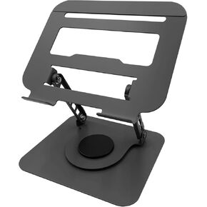 Adjustable Laptop Stand, Desk Laptop Lift, Supports 360-degree Free Rotation, Ergonomic Computer Stand, Suitable for laptops and Tablets Under 17 inches, Black