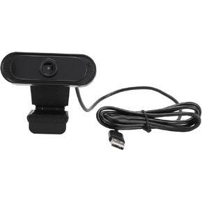 Pomya 1080P HD Webcam with Noise Canceling Microphone, 30FPS USB Webcam with 1.5m USB Cable for Meeting, Online Classes, Zoom