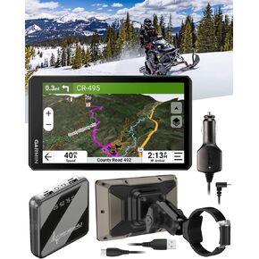 Garmin Tread 2 Powersport Navigator - 6" Glove-Friendly Display, Built for Extreme Weather, Preloaded Mapping, Snowmobile Trails for U.S. and Canada with Wearable4U Portable 5000mAh Charger Bundle