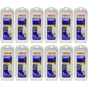 Band-Aid Flex Fabric Travel Pack - 8 Count, Pack of 12