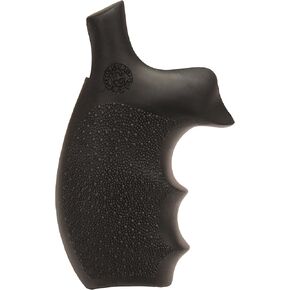 Hogue Bantam Style Rubber Grip for S&W K or L Frame Revolvers, Round Butt, Black - 62000