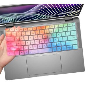 Keyboard Cover for 2024 New Dell Inspiron 14 5440 7441 7440 & Inspiron 16 7640, Inspiron Plus 14 7441 7440 & Inspiron Plus 16 7640 Keyboard Skin-Colorful