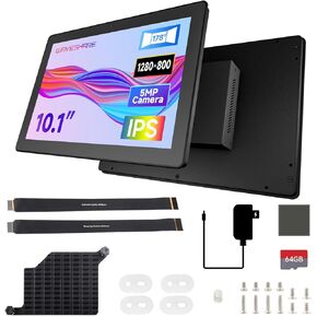 Waveshare Industrial HMI All-in-one Touch Display, Compatible with Raspberry Pi 5, Supports Dual 4K HDMI Output, 10-Point Touch, Optical Bonding, 10.1inch Display, NOT Include Raspberry Pi 5-4GB
