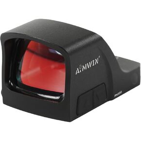 PN320 Aim Awake Open Reflex Sight 2 MOA Dot 32 MOA Circle Multi-Reticle Parallax Free Durable Aluminum Waterproof Optic with 11 Brightness Levels Compatible with RMR Footprint