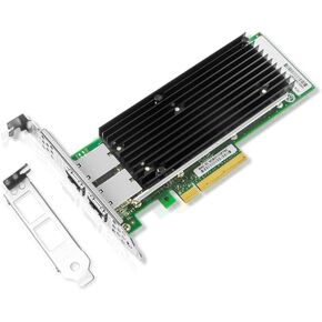 10Gb PCI-E NIC Network Card,Dual Copper RJ45 Port,Intel X540 Controller,PCI Express v3.0 X8 Ethernet LAN Adapter for Windows/Linux/ESX,Compare to Intel X540-T1/X540-T2