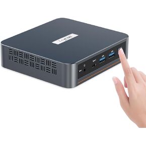 WI-6 Pro Mini PC N100, Intel 12th (up to 3.4GHz) Mini Computers, 8GB DDR4 RAM 256GB SSD Mini Desktop Computer, Support 4K@60Hz Triple Output/WiFi5/BT4.2, for Home/Office 2024 Pc Mini