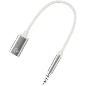 Silver 3.5mm Male to TypeC Female Audio Cable Cord 3.5mm Analog Cable Type-C Converter Earphone Adapter Compatible with MP3 Players, CD Players, Laptops, Smartphone, Headphone Adapters, Tablets