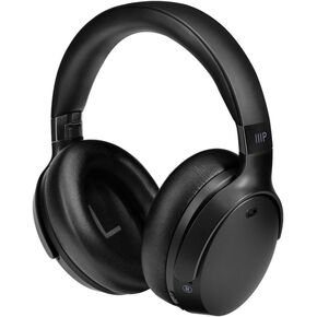 Monoprice Dual Driver Bluetooth Headphone with ANC (Active Noise Canceling), 20mm & 50mm Drivers, up to 50 Hrs Playtime, USB-C Charging